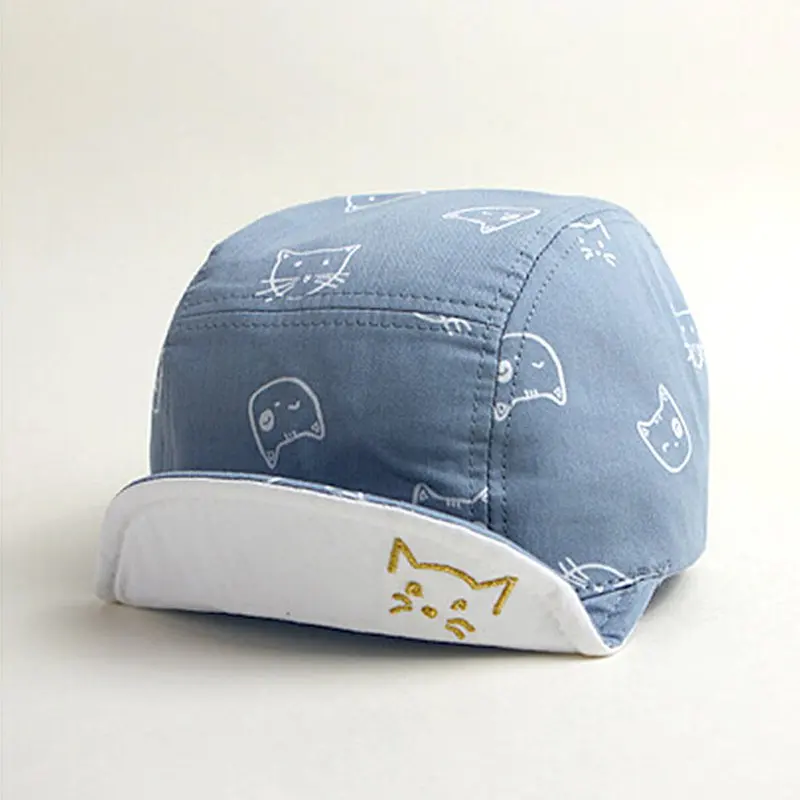 

Baby Hats Cute Baby Kids Cat Cap Bonnet Cotton Outdoor Dress Sun Hats 4M-18M