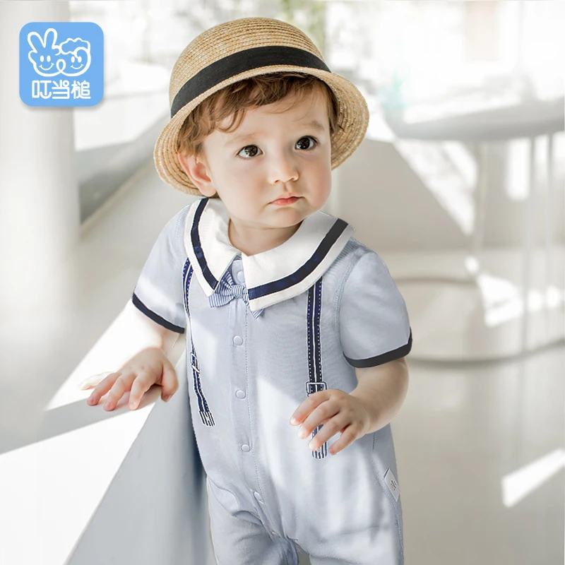 baby boy short sleeve jumpsuit