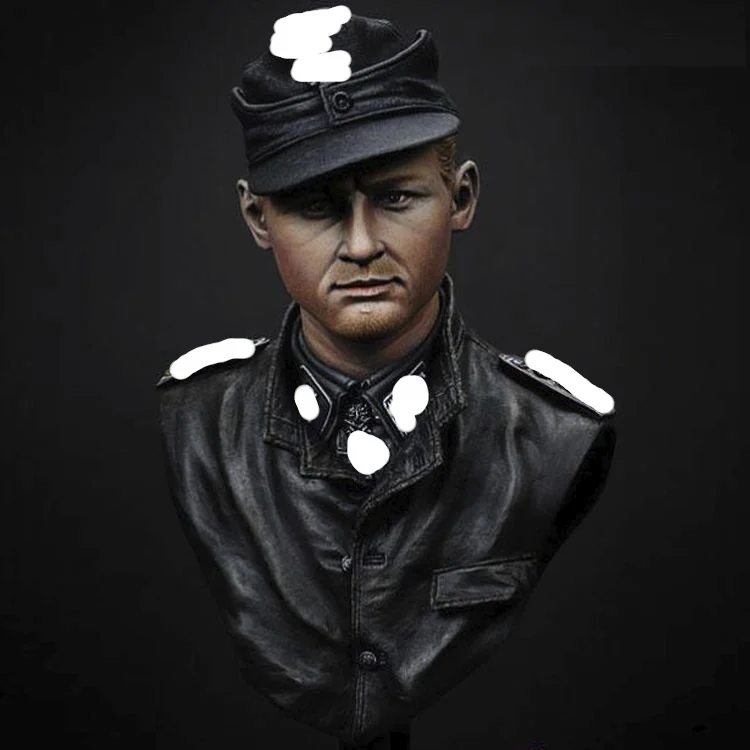 

1/9 World War II officer, Contains 2 heads, Resin Model Bust GK, War theme, Unassembled and unpainted kit