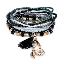 Small Beaded Bracelet And Get Free Shipping On Aliexpress Liuyuwei Multilayer Resin Small Bracelets For Women