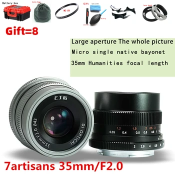 

7artisans 35mm/F2.0 Prime Lens to All Single Series for E-mount Cameras A7 A7II A7R A7RII A7S A6500 A9 A7RIII 35-2 lens