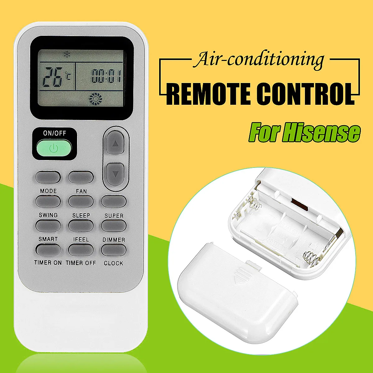 

Universal A/C Air Conditioner Replacement Remote Control Controller For Hisense DG11J1-98 DG11J1-01 DG11J1-04 DG11J1-05(E)