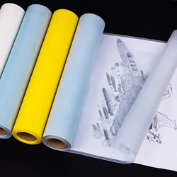 Papier de transfert A4 12 pouces x 50 ans, papier de transfert Transparent en acide sulfurique, traçage de conception Architectural, papier de transfert de papier pour dessin artistique 