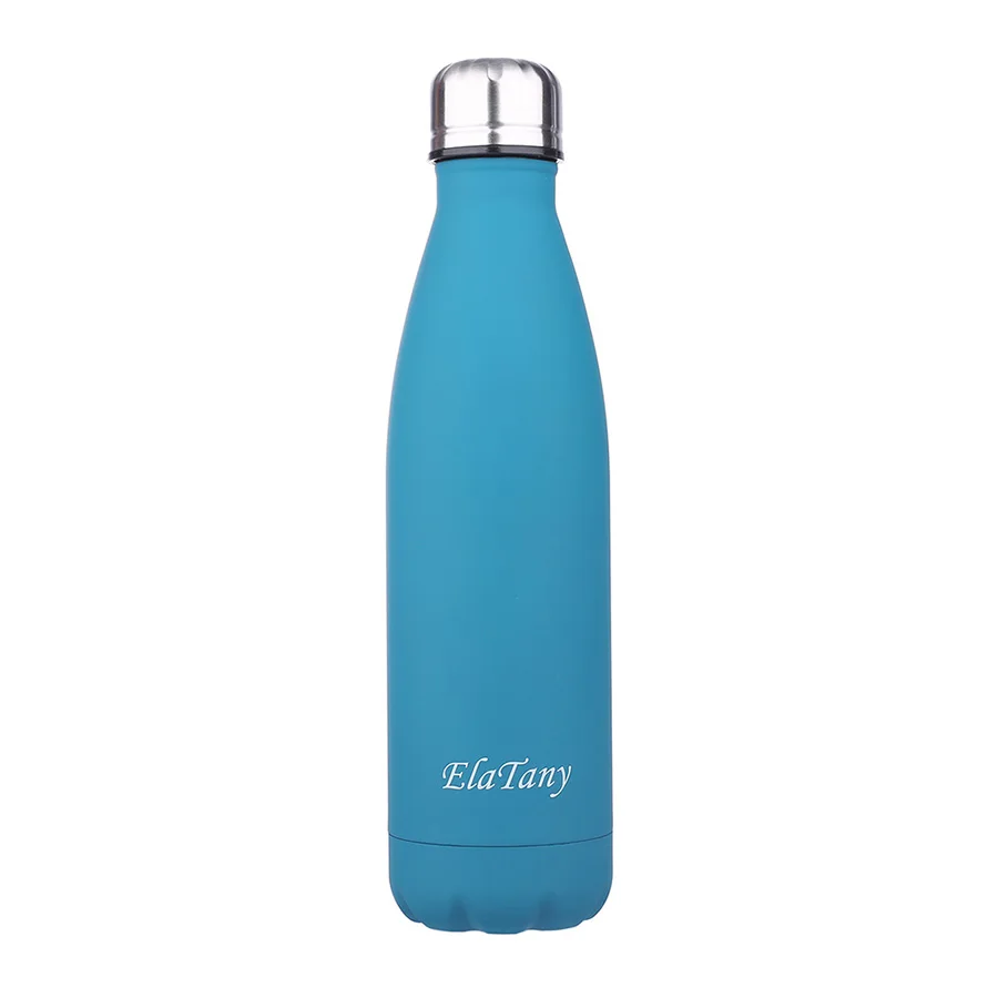 ElaTany Thermos Cola Style Stainless Steel Water Bottle Rubber Paint