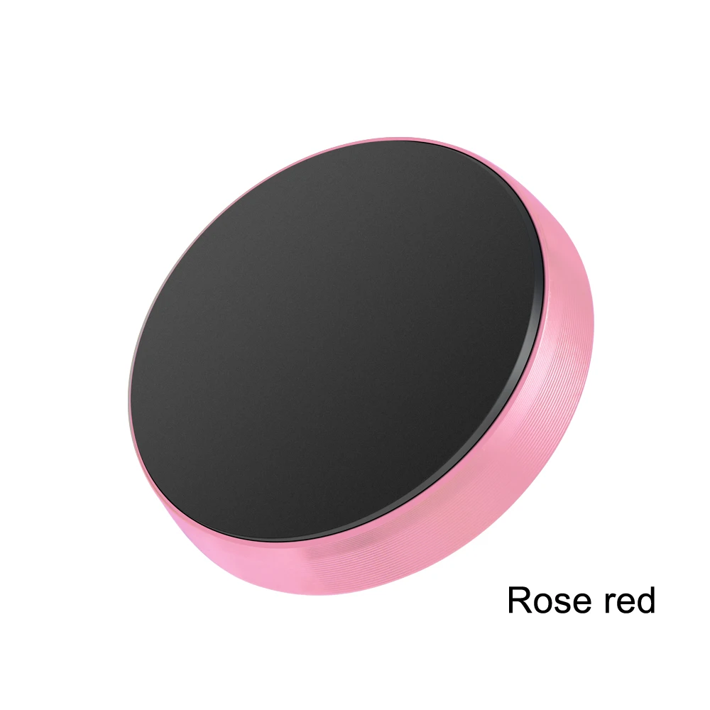 Магнитный держатель для мобильного телефона OTAO, универсальная Магнитная подставка для телефона, портативный мини Автомобильный держатель для телефона dashboad, gps держатель для iPhone, для Xiaomi - Цвет: Rose Gold  Round