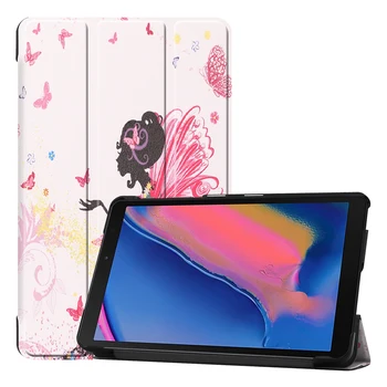 

DWaybox For Samsung Galaxy Tab A 8 2019 P200 P205 Anti-Dust Folding Folio Flip Colorful PU Leather Cover Case With Stand Holder