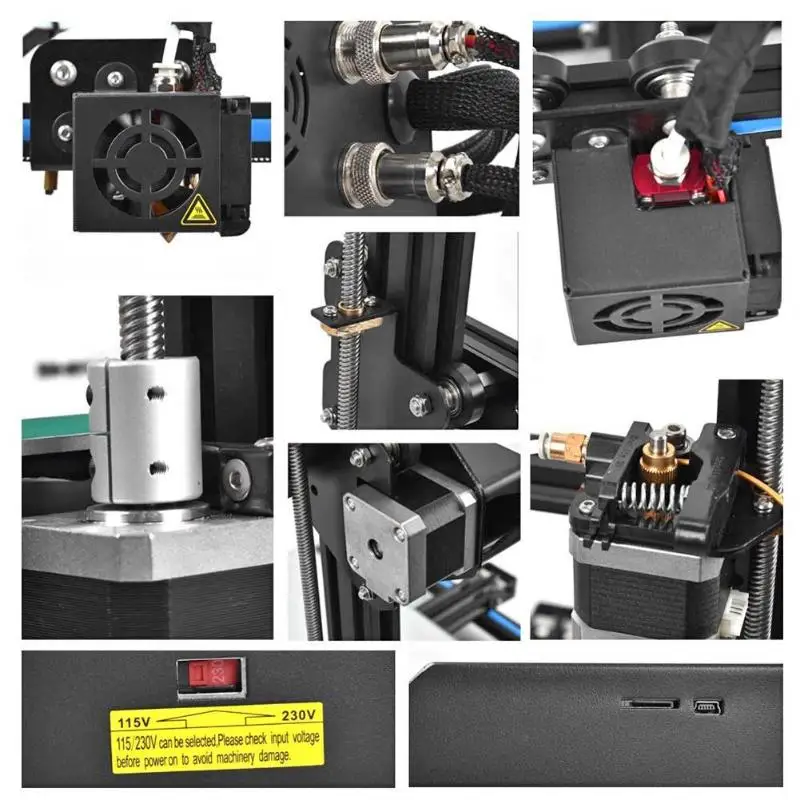 ЕС 3d принтер Creality 3D CR-10S DIY комплект CR-10S 3d принтер Dua Z стержень датчик накаливания Обнаружение восстановления отключения питания 3D-принтер DIY комплект