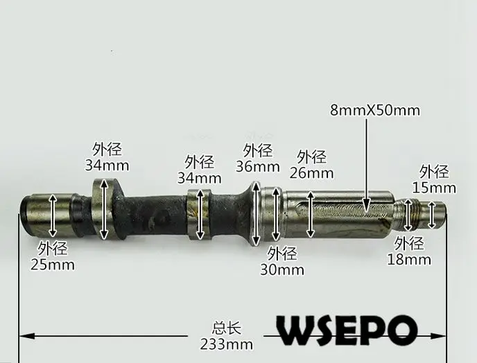 OEM КАЧЕСТВО! Распределительный вал для R185/R190 4 тактный дизельный двигатель с