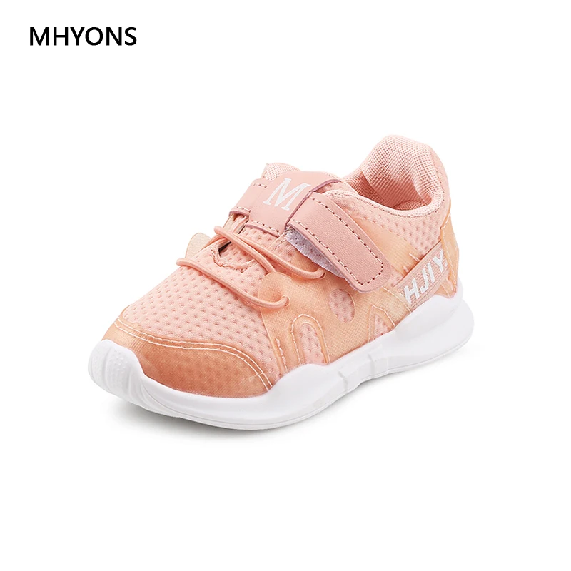 MHYONS 2019 весна осень детская обувь новая модная сетчатая спортивная для девочек