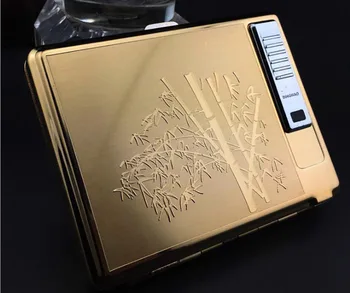 

USB lighter cigarette case for 20 cigarettes pack