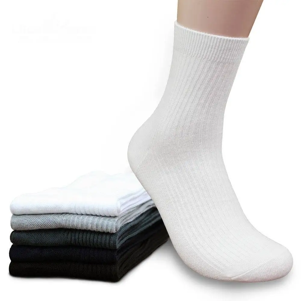 Free Shipping 10pcs=5 Pairs/lot Man's Fashion Combed Cotton Socks