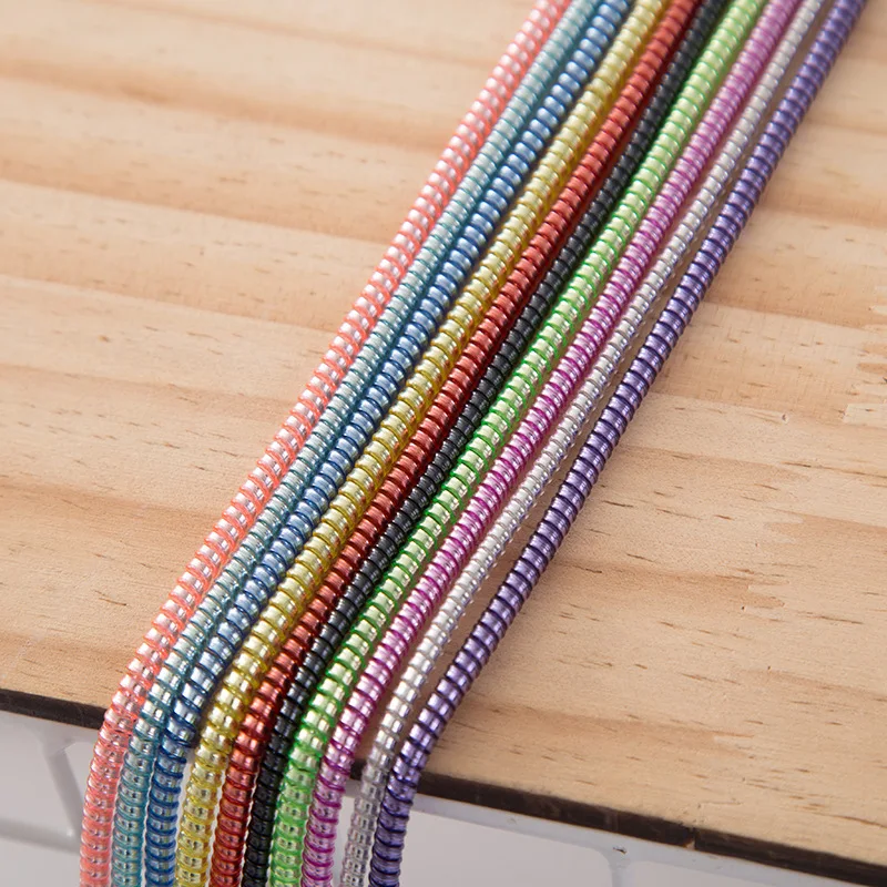 

100Pcs 1.4M USB Charging Data Line Cable Protector Wire Cord Protection Wrap Cable Winder Organizer For iPhone For Samsung
