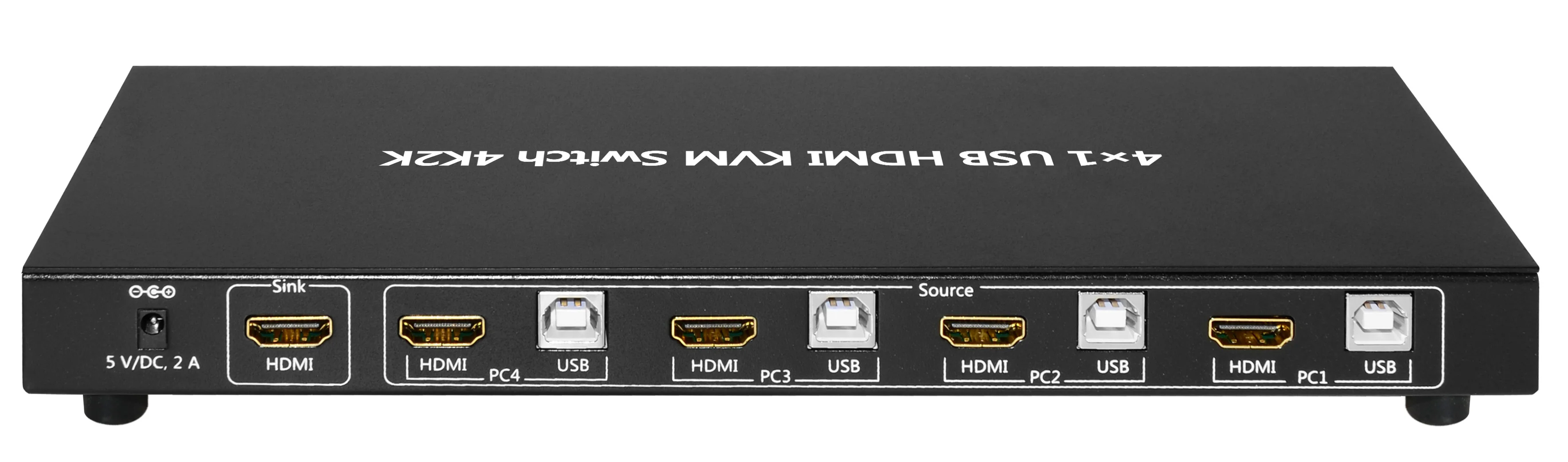  4 PORTS HDMI USB 2.0 KVM SWITCH WITH HOTKEY 4K60HZ