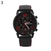 Reloj de pulsera redondo de acero inoxidable para hombre, cronógrafo analógico de silicona, de cuarzo, diseño elegante, masculino ► Foto 3/6
