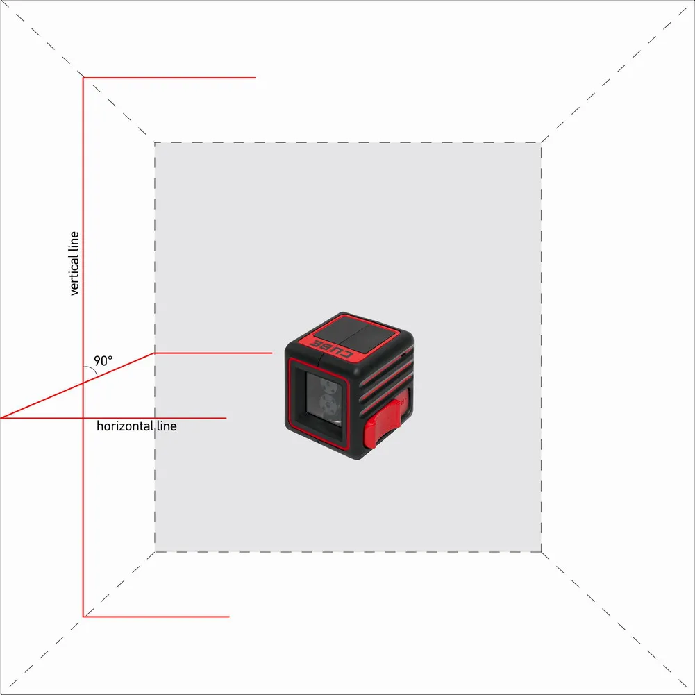 Лазерный уровень автоматический ADA Cube Professional Edition (рабочий диапазон 0-20 м, точность 0,2 мм/м, длина волны 635 нм, проекция лазера 2 линии, класс защиты IP54, в комплекте штатив и чехол)