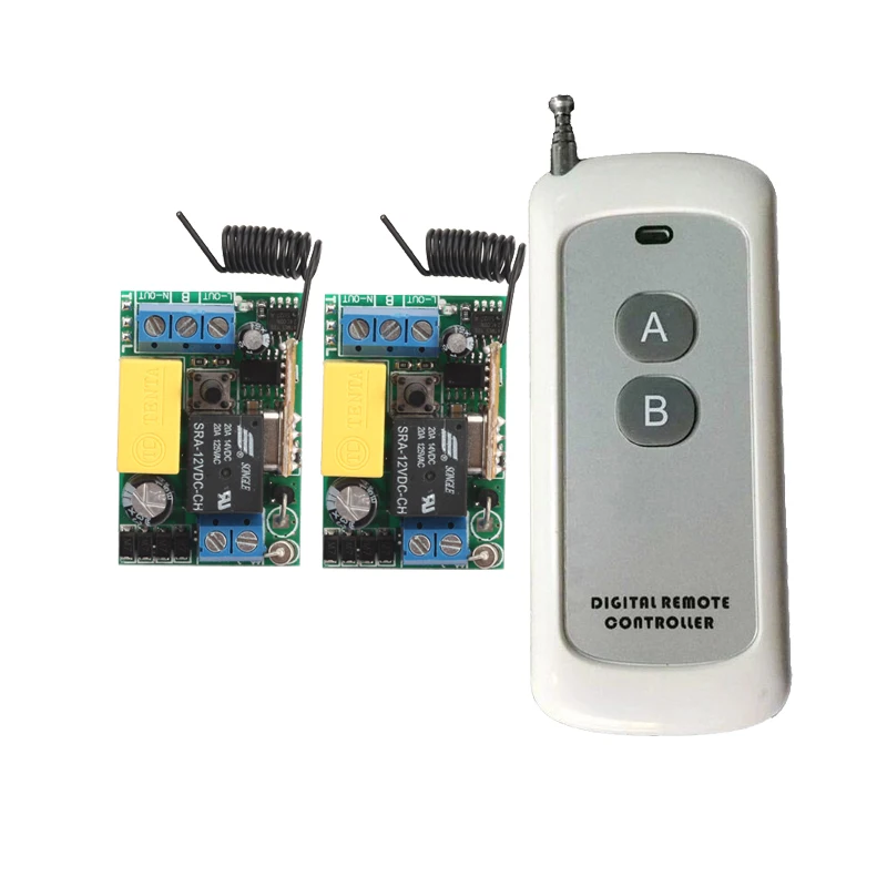 

Mini AC220V Wireless Remote Control Switch Long Range Transmitter Receiver 200-500m Lamp LED Lighting Switch 315 433.92MHZ
