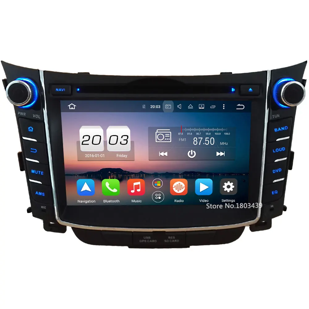 

HD 7" 4G WIFI Octa Core Android 6.0 4GB RAM 32GB ROM DAB+ Car DVD Player Radio GPS For Hyundai I30 2011 2012 2013 2014 2015 2016