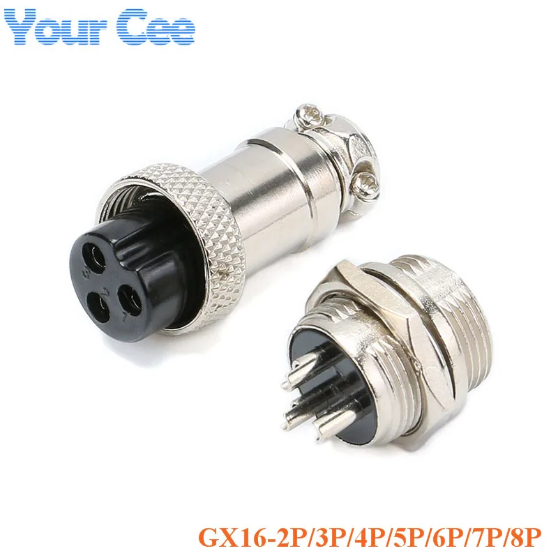 10 пар GX16 GX16-2P 3P 4P 5P 6P 7P 8P шт. штекер + гнездовой разъем электрического типа |