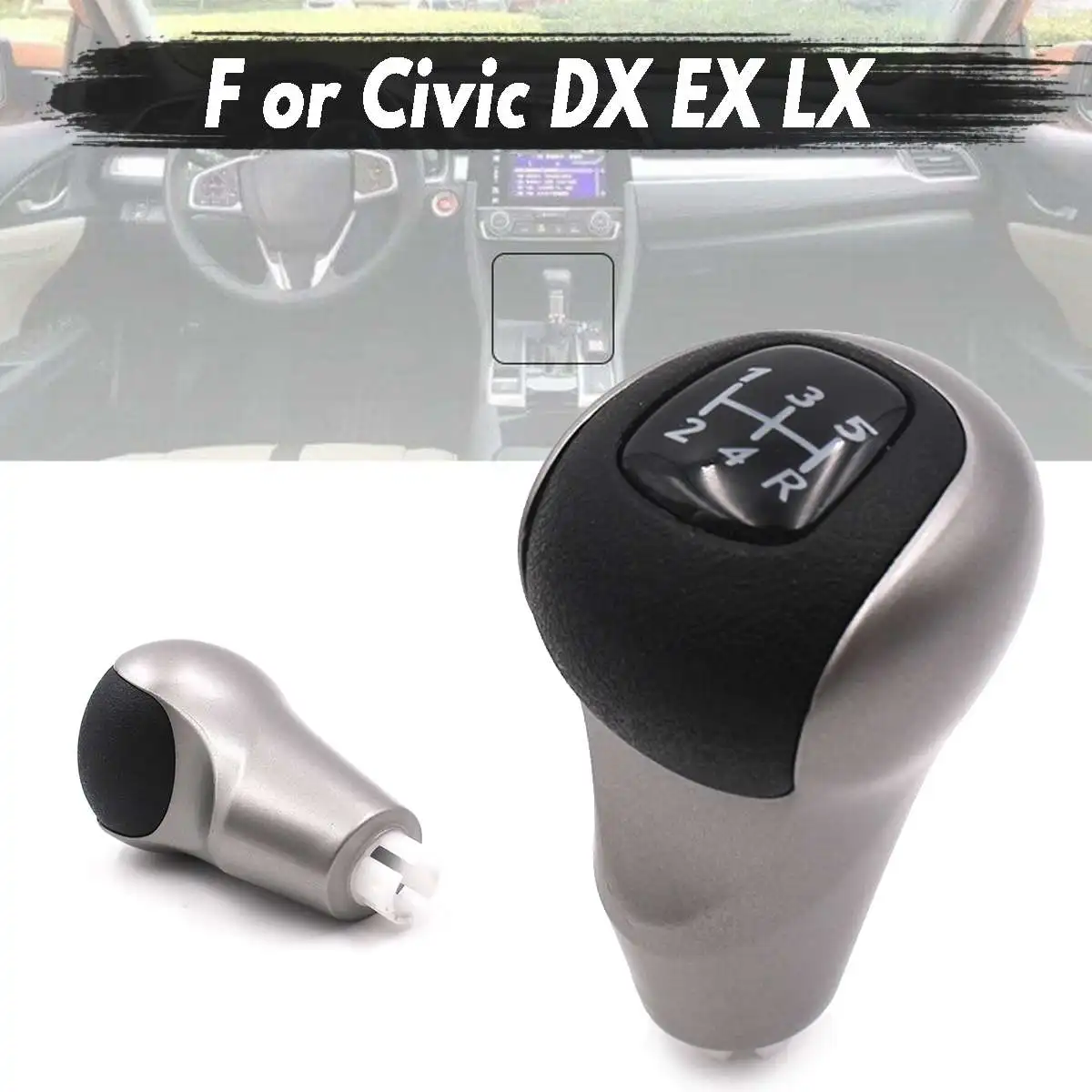 

5 Speed For Honda for Civic DX EX LX 2006-2011 Models Manual Knob Gear auto Change Lever Knob