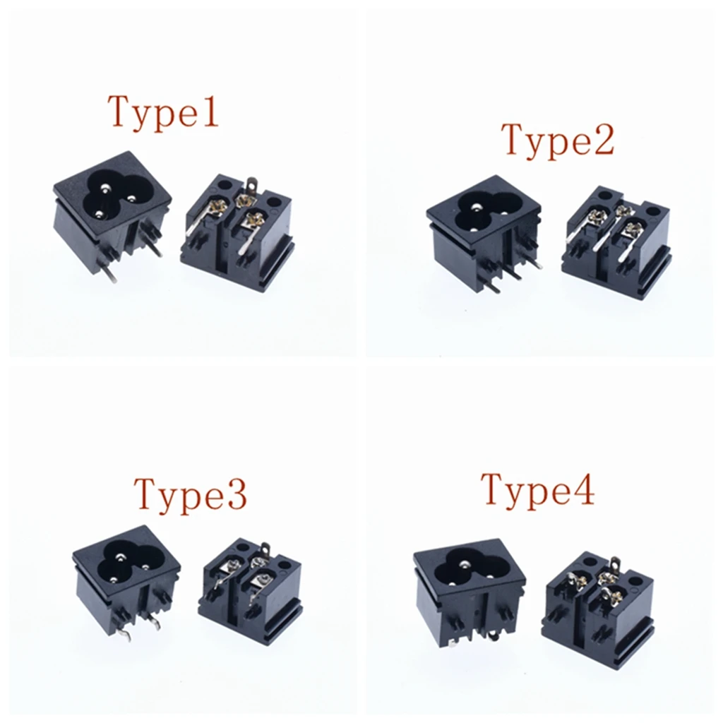 

10Pcs 3 Pins IEC320 C6 Power Inlet Socket Connector AC 250V 2.5A Panel Embedded