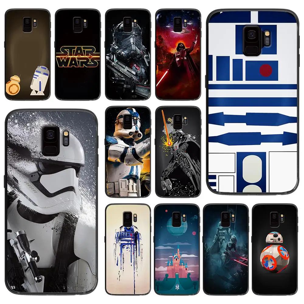 

YODA star wars soft phone cover case for Samsung Galaxy S6 S7 S8 S9 S10e Plus Note 8 9 Black silicone Cases