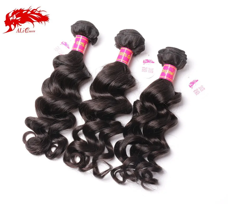 Ali Queen Hair Products Hair 100% Human Hair Weave 8-34inch Unprocessed  Brazilian More Wave Natural Hair Extension - Unknown - AliExpress