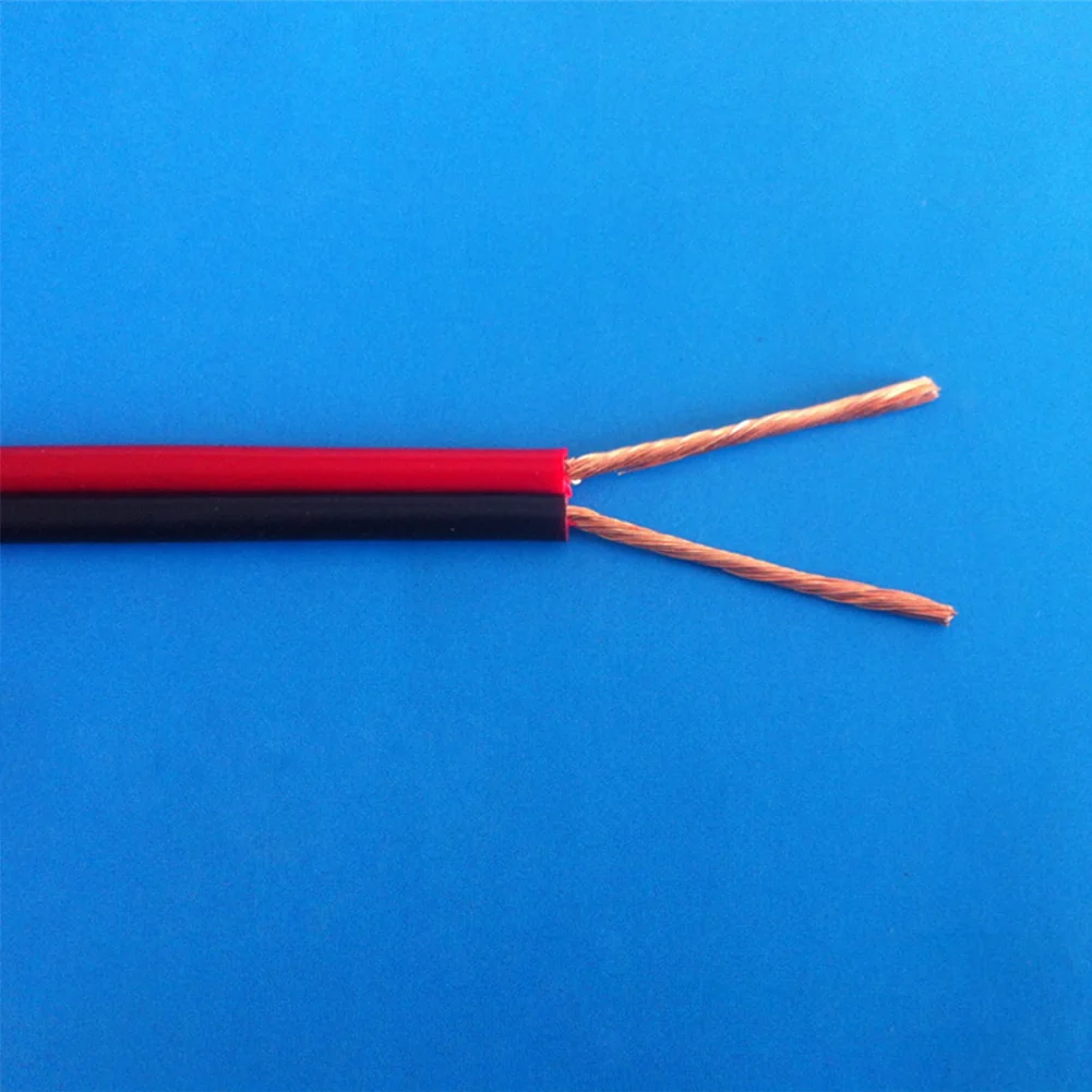 10 м Медь 22AWG 2 Pin красные черные поделки ПВХ Электрический кабель провод для