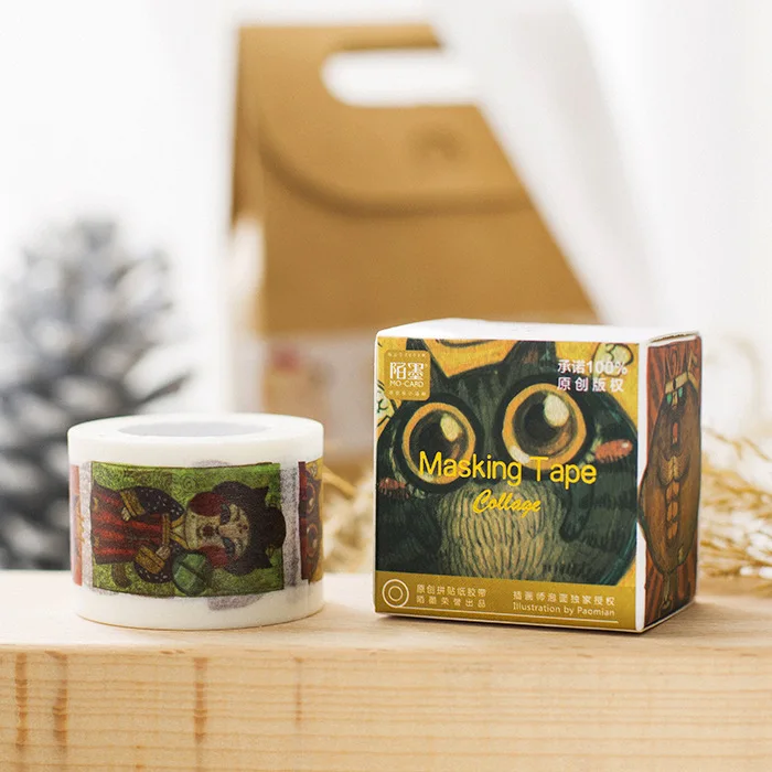 

1pcs Illustration Washi tape [small monster] diary handwritten diary decoration 3cm * 10m