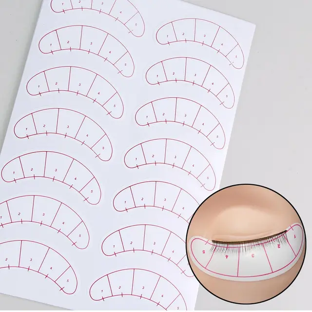 Cheap 70pairs Practice Eye Tips Sticker Wraps Makeup Tools Paper Patches False Eyelash Under Eye Pads Lash Eyelash Extension