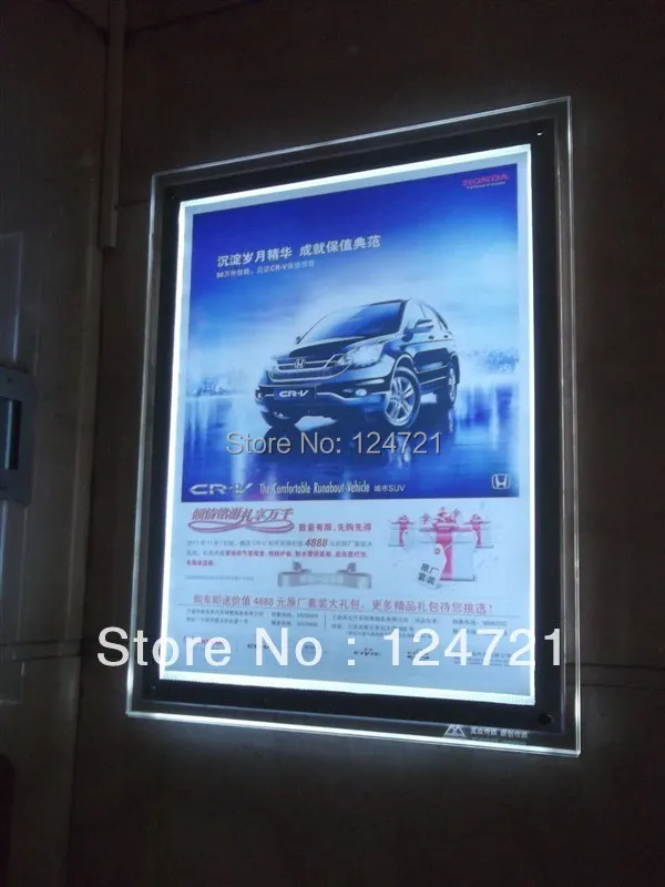 

2013 New Inventions Crystal Led Light Stands,Led Light Box Display a2 Frames