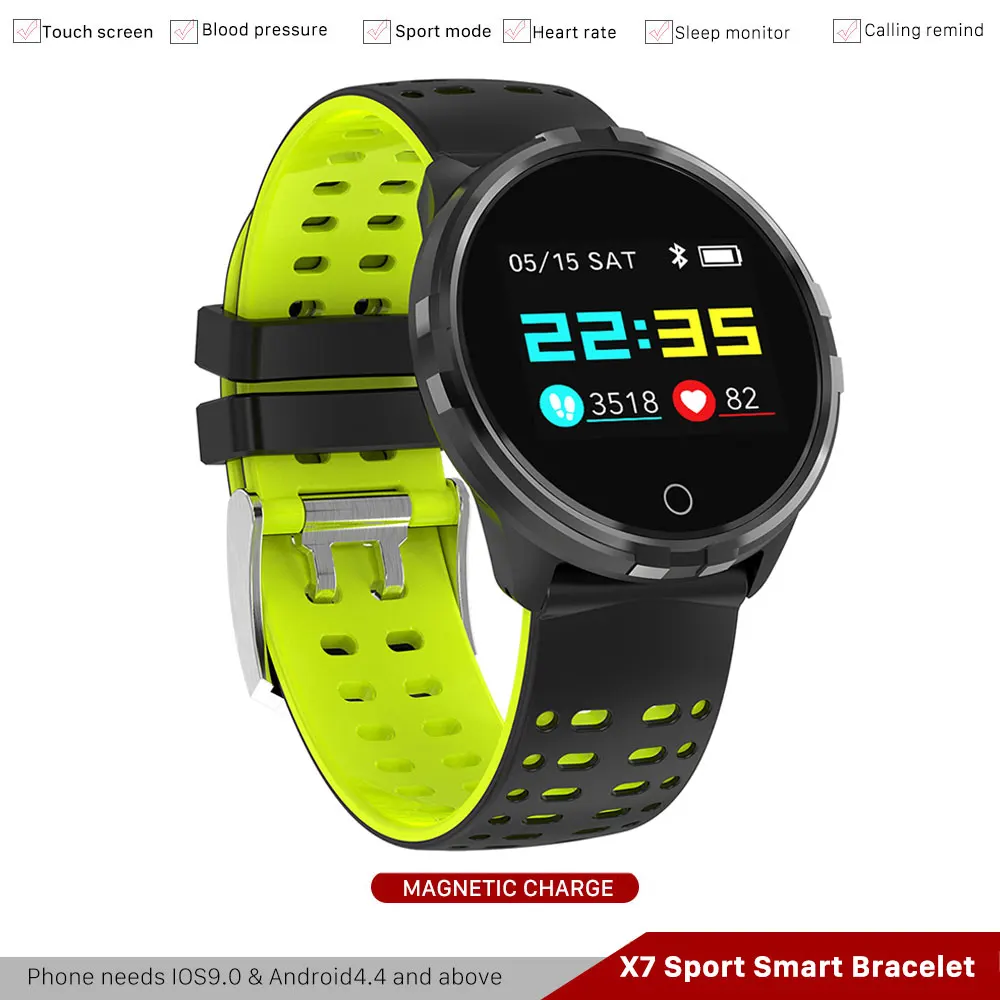 

X7 Smart Bracelet Activity Tracker Pedometer Exhibited Clocks D 'intelligent Arterial Pressure smartband phone Fitness Tracker