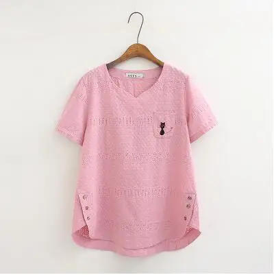 6 blusas Для женщин Длинные рукава Большие размеры Футболки Женский цветы выдалбливают Белый пуловер Футболка Свободные базовые футболки топы, рубашка женская 4XL - Цвет: 6