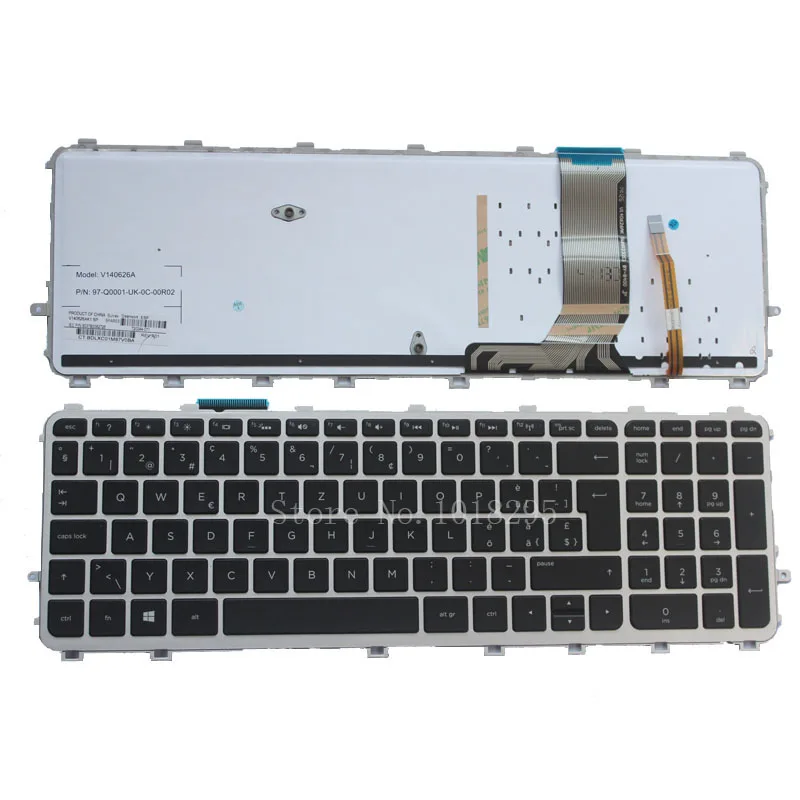 

Switzerland Laptop keyboard for HP pavilion 15-J 15T-J 15Z-J 15-J000 15t-j000 15z-j000 15-j151sr SW silver with backlight