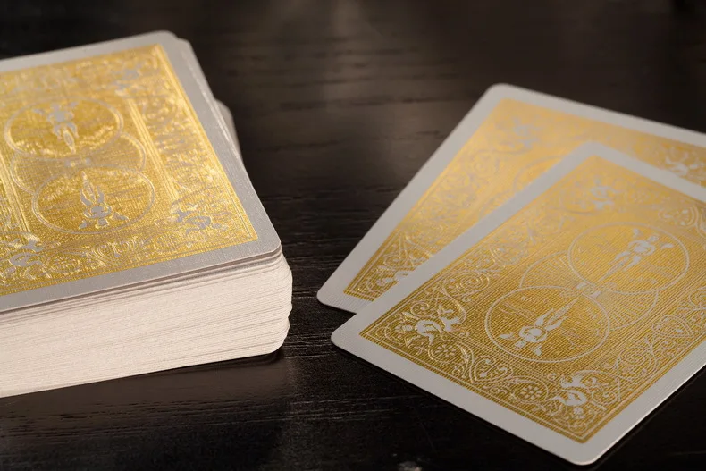 Regular de Luxo Cartões de Truques de Mágica Baralho Bicycle Rider Voltar Coralt 1 Carmesim Ouro Luxe Decks Jogando Cartas Padrão Adereços Magia 8 Cheap Jogos de cartas