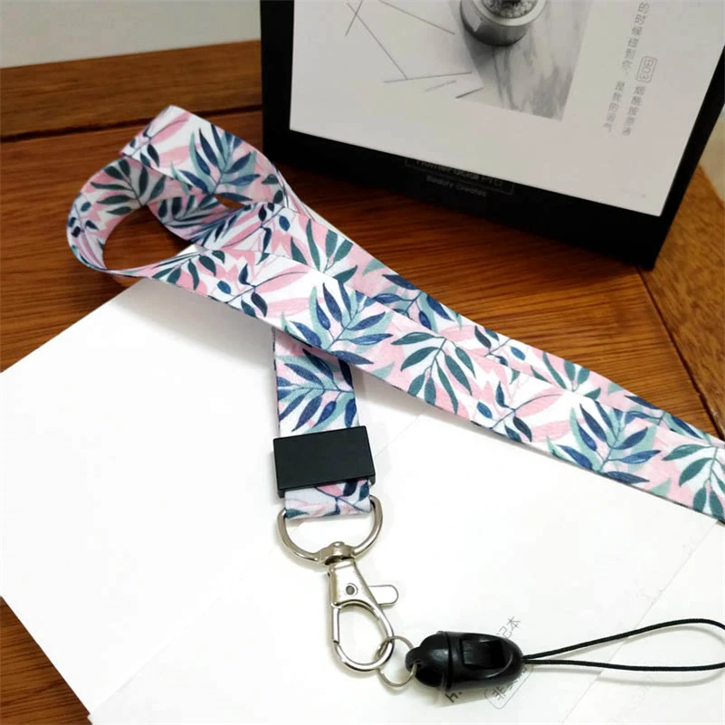 صغير الطازجة يترك الرقبة حزام اسهم للمفاتيح ID بطاقة رياضة أحزمة هاتف المحمول USB شارة حامل DIY شنق حبل الوهق الحبل