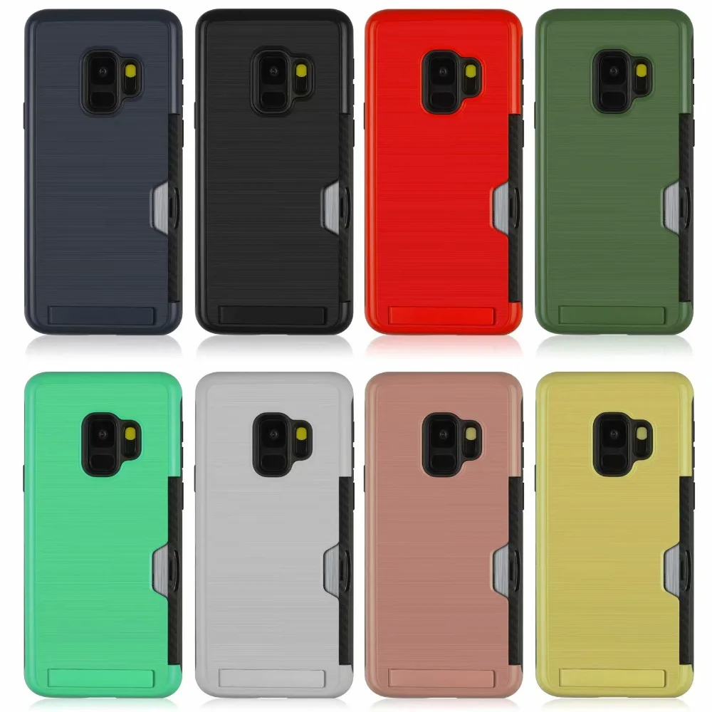 case For Samsung Galaxy S8 plus S9 S9PLUS Case Luxury Deluxe card Case For Samsung Galaxy note8 note9 Case Cover Plug-in bracket