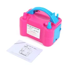 Pompe électrique pour accessoires de voiture | Gonfleur/souffleur Portable à double buse pour décoration de fête-110V 600W Rose rouge HWC
