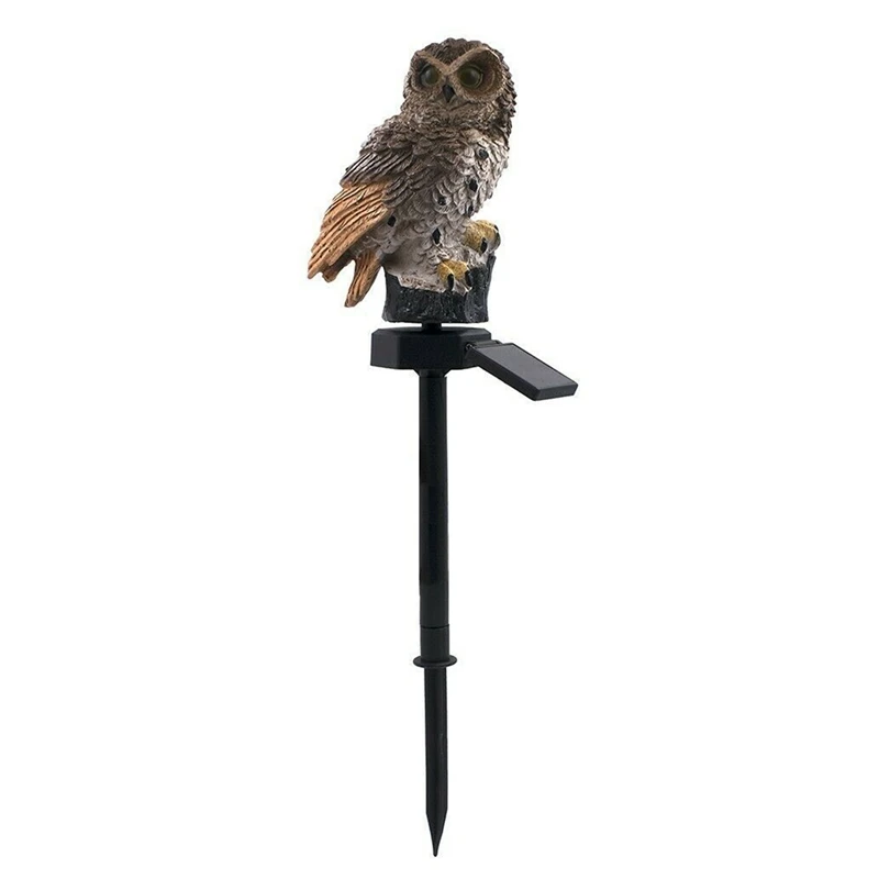Водонепроницаемая Сова для подсветки газона с питанием от солнечной панели света для наружного двора подсветка для сада украшения
