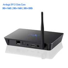 X92 TV Box Android 7.1 Amlogic S912 4K Ultra HD 3GB RAM Smart TV Boxes 5G WiFi  Gigabit Ethernet with Antenna