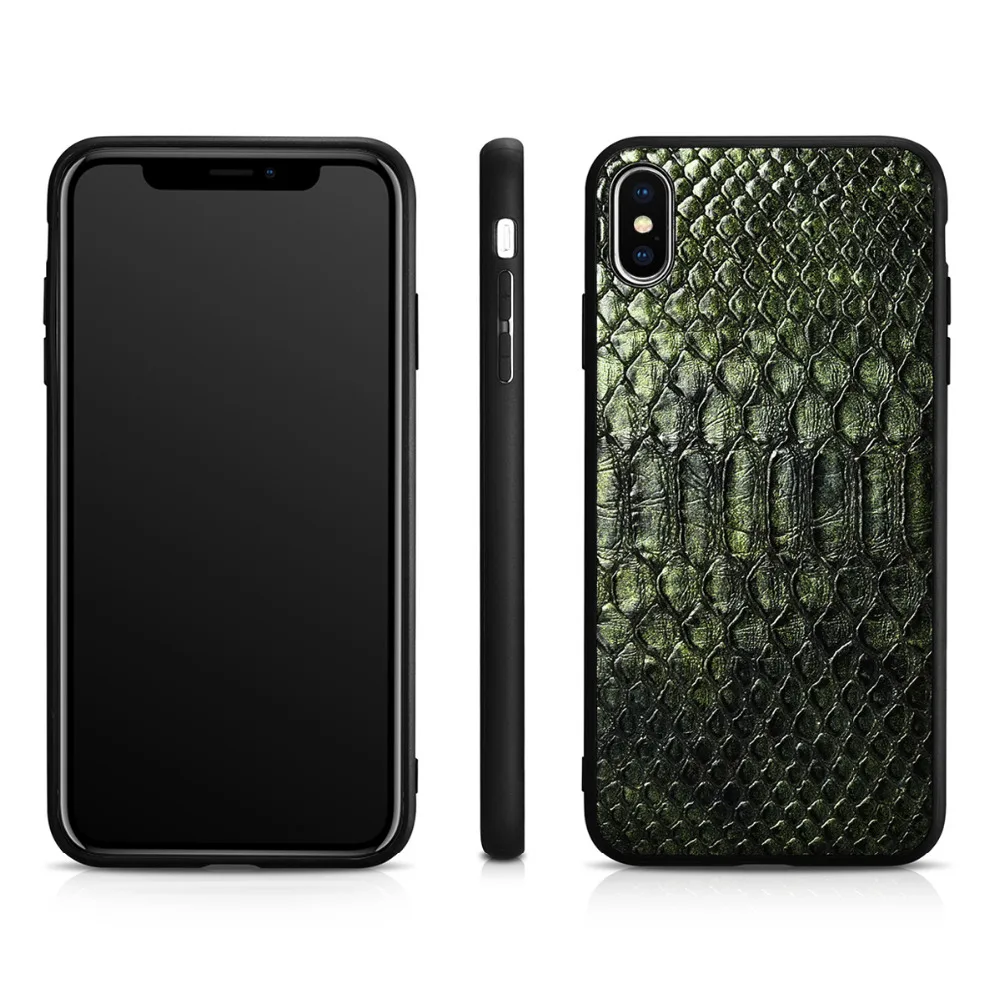 XOOMZ роскошные змеиной кожи чехол для iPhone X XS MAX XR крышка из искусственной на заднюю