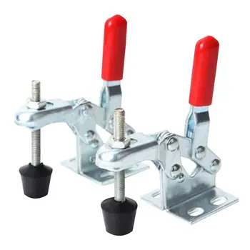 

2 Pcs Pro 30Kg Holding Capacity Vertical Quick Toggle Clamp Metal Hand Tools