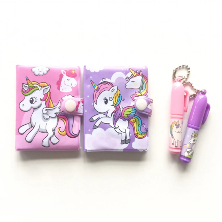 1 упак./лот Kawaii Единорог Фламинго Портативный мультфильм Тетрадь + набор