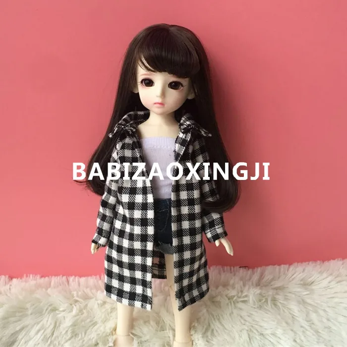 1/6 bjd blyth кукла аксессуары для кукольной одежды модная клетчатая рубашка для 30 см blyth одежда 30 см Кукла аксессуар Одежда для Барби