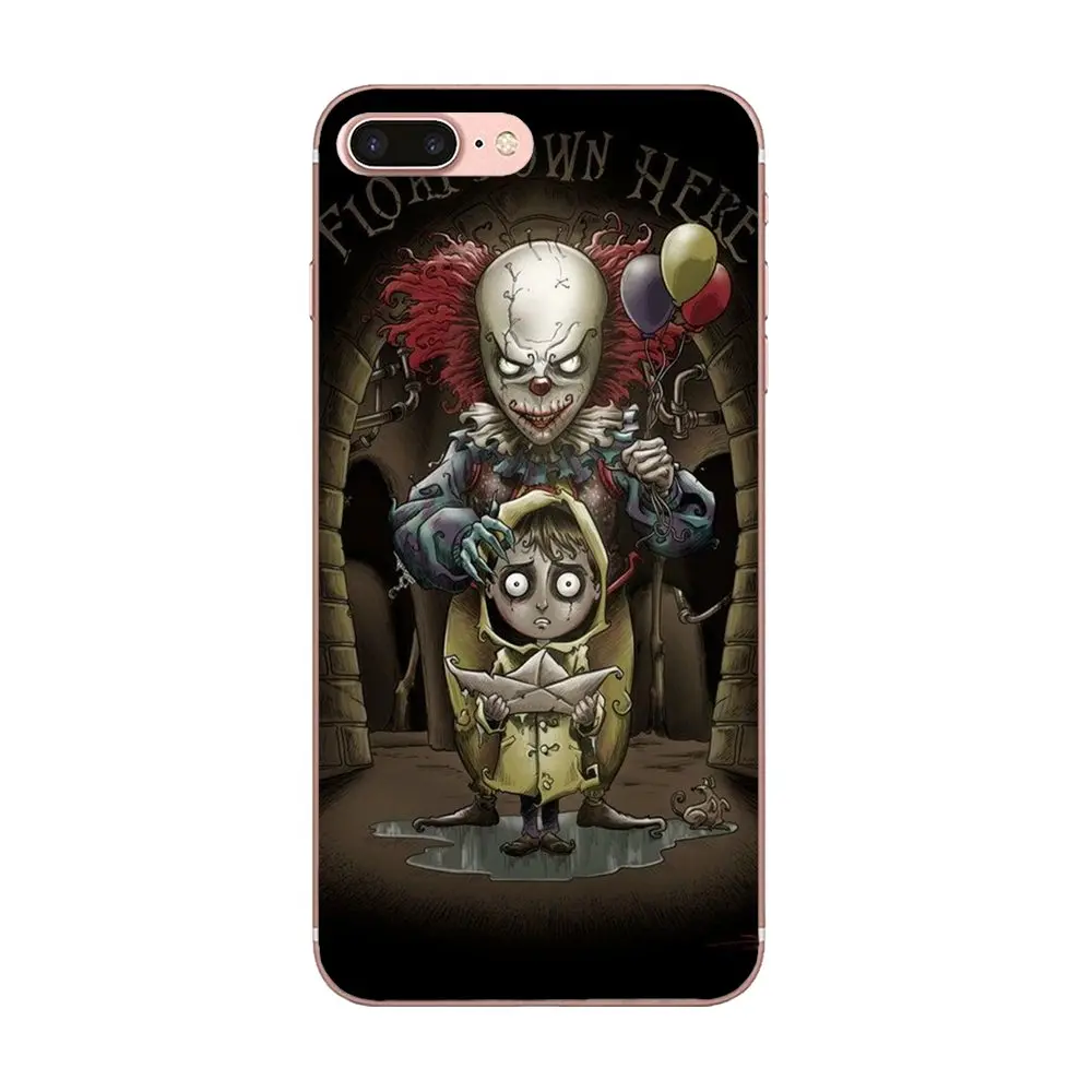 Чехол из ТПУ It Pennywise Clown Horror Black для Xiaomi Note 3 4 Mi3 Mi4 Mi4C Mi4i Mi5 Mi 5S 5X 6 6X A1 Max Mix 2|Бамперы| |