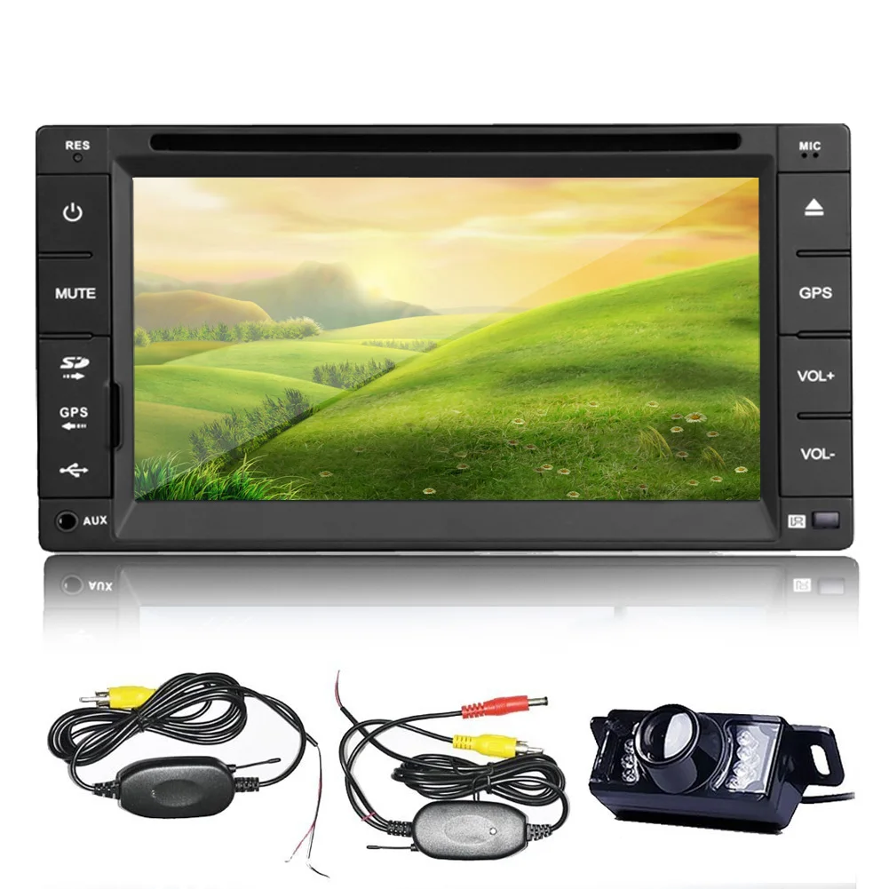 Best RDS Universal AMP GPS Car DVD Touchscreen Navigator Video Map Music Audio Auto Radio Autoradio Head Unit System Stereo 2