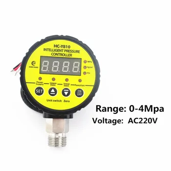 

AC220V 0-4Mpa Air Compressor Pressure Switch Digital Pressure Gauge Relay output