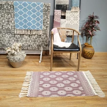 Килим турецкий хлопок гостиная ковер геометрический индийский ковер полосатый современный коврик современный дизайн в скандинавском стиле