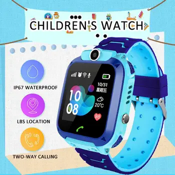 

Kids Smart Watch Q12B Phone Watch For Android IOS Life Waterproof LBS Positioning 2G Sim Card Dail Call
