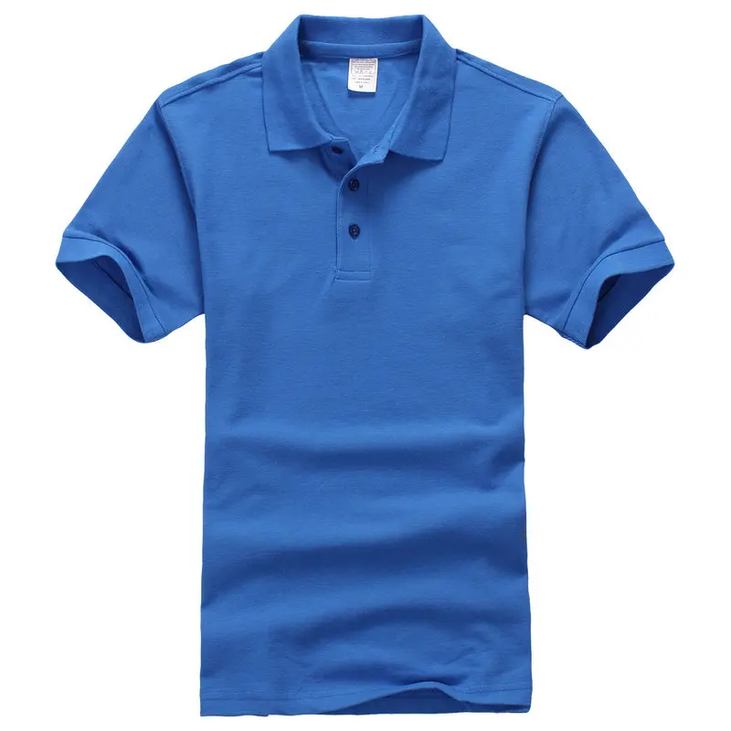 Европейский размер, мужские рубашки поло, короткий рукав, хлопок, одноцветные, поло, homme, футболки, Брендовые мужские топы, футболки, повседневные рубашки размера плюс S-3XL - Цвет: Color as shown