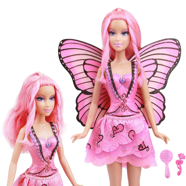 Limited Edition Original Pink Fairy Butterfly Doll / with Pink Wing